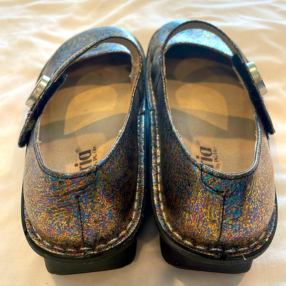 ALEGRIA PG LITES MARY JANES EURO SIZE 38 US SIZE 7-71/2 MULTI COLOR HARDLY WORN